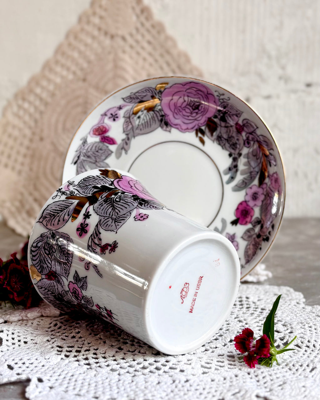 Kubki porcelana Łomonosow