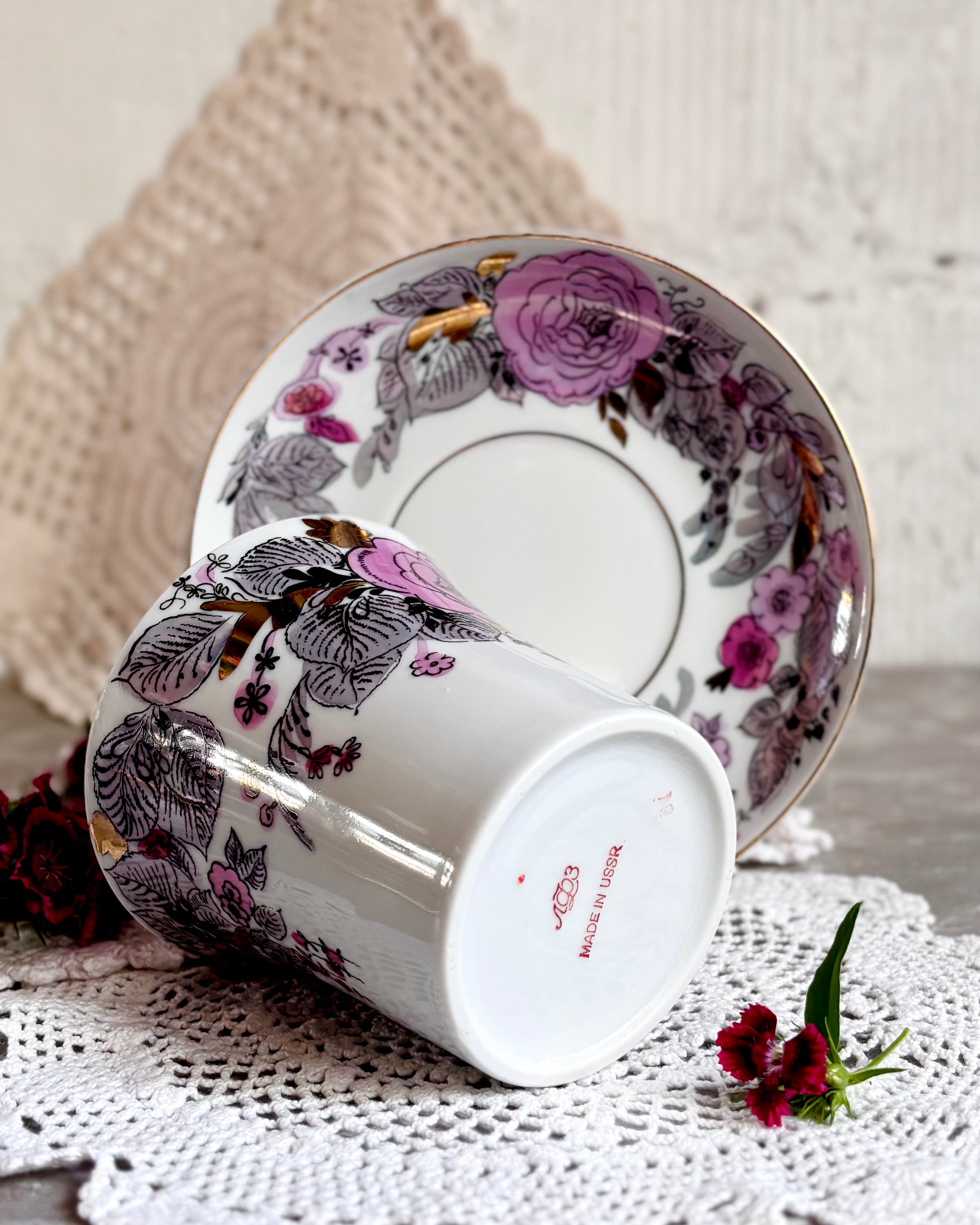 Kubki porcelana Łomonosow